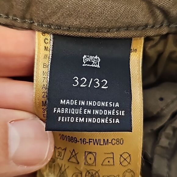 Scotch & Soda Maison Scotch La Bohemienne Skinny Pants Army Green size 32/32 - Picture 10 of 11